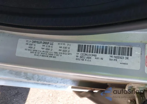 2012 Chrysler 200 Lx from USA, damaged, VIN 1C3CCBAG1CN134460